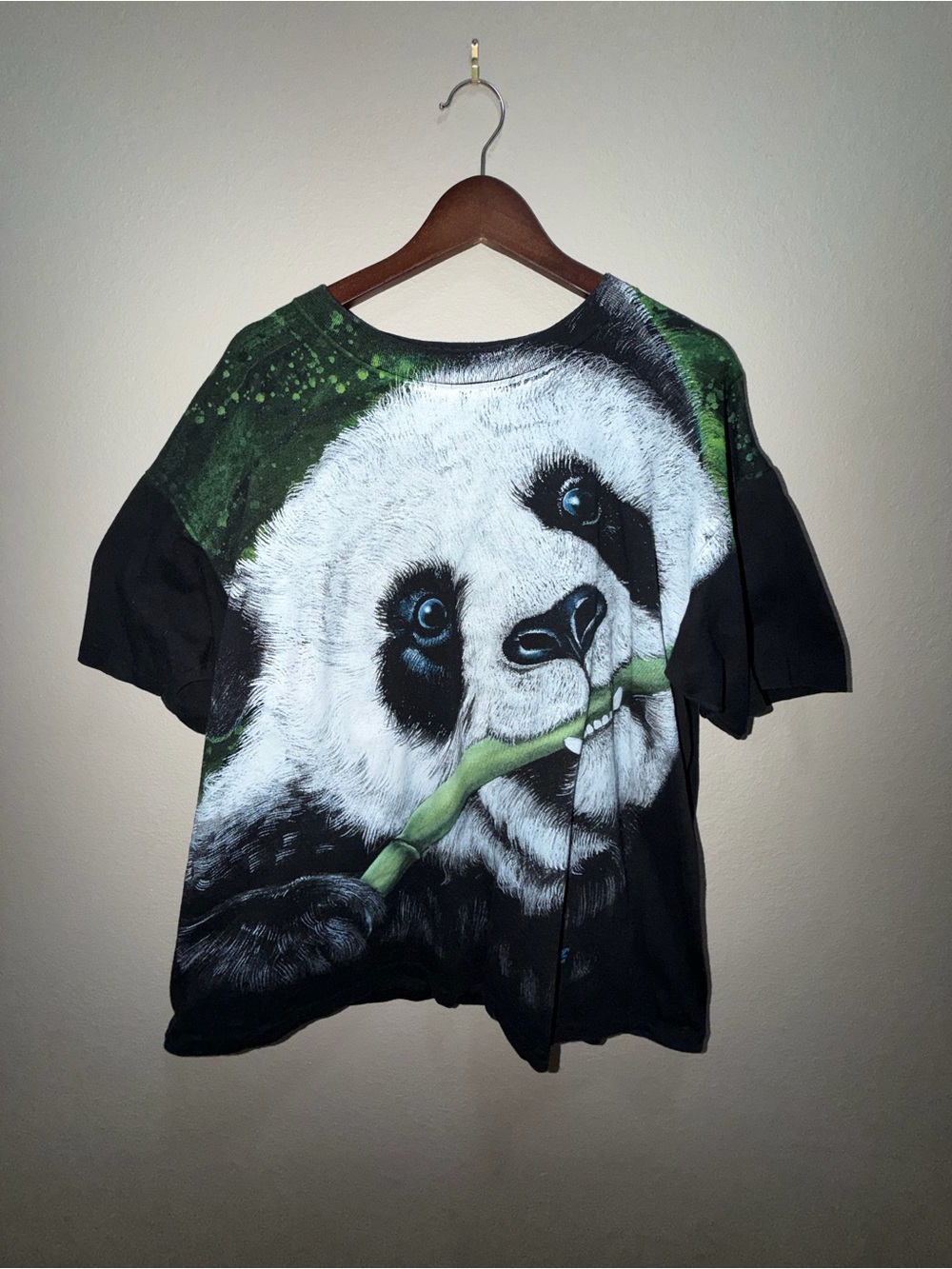 Vintage Y2K Allover Panada Print Tee